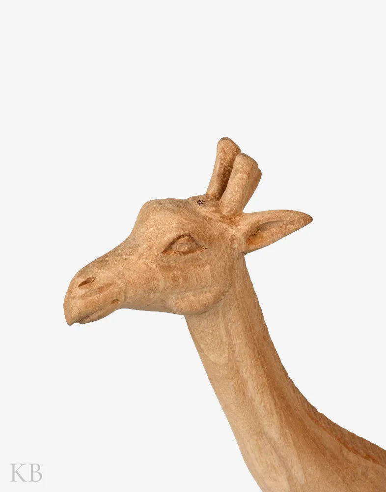 Walnut Wood Handmade Decorative Giraffe