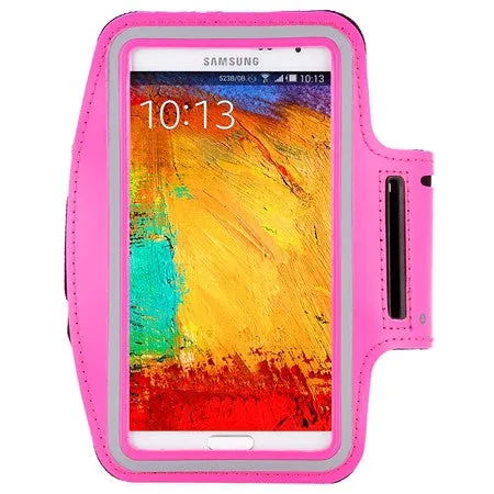 Waterproof Genernal Style PU Leather Case For Samsung Galaxy Note 1 2 3 4 N9100 Running Arm Band For Note4 Cell phone case