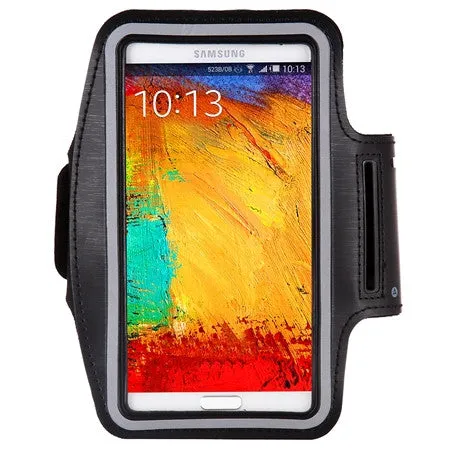 Waterproof Genernal Style PU Leather Case For Samsung Galaxy Note 1 2 3 4 N9100 Running Arm Band For Note4 Cell phone case