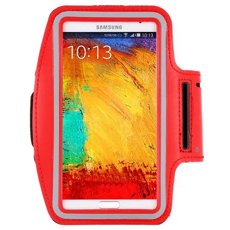 Waterproof Genernal Style PU Leather Case For Samsung Galaxy Note 1 2 3 4 N9100 Running Arm Band For Note4 Cell phone case