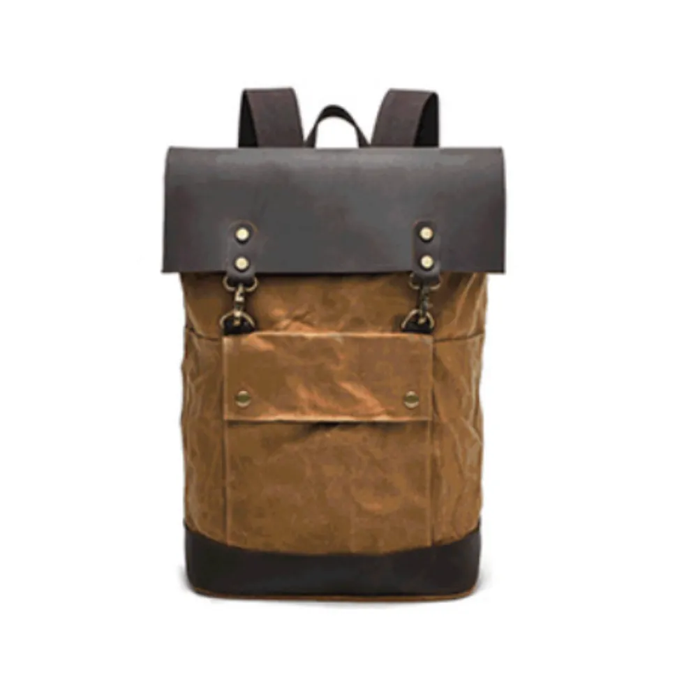 Waxed Canvas Backpack Waterproof for Camera Laptop