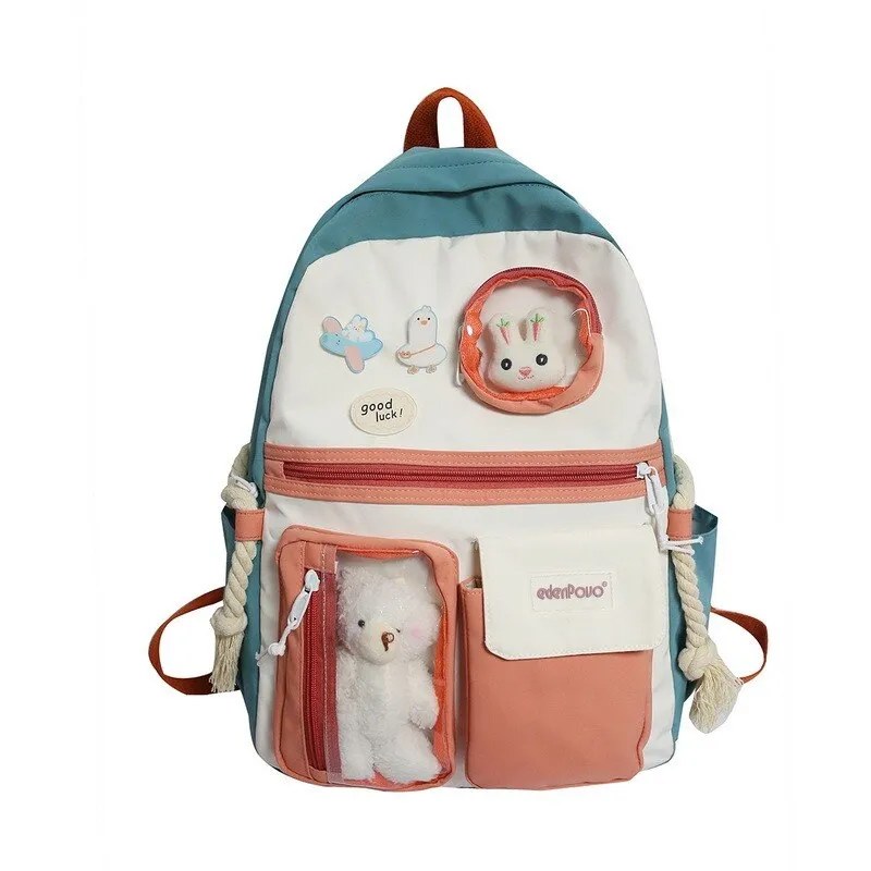 Wenkouban 2022 Buckle Badge Women's Backpack