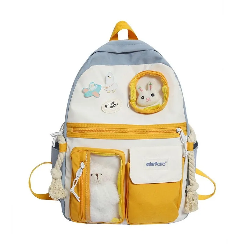 Wenkouban 2022 Buckle Badge Women's Backpack