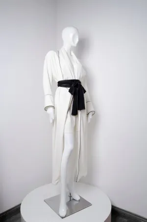 White Pyjama Chic Robe