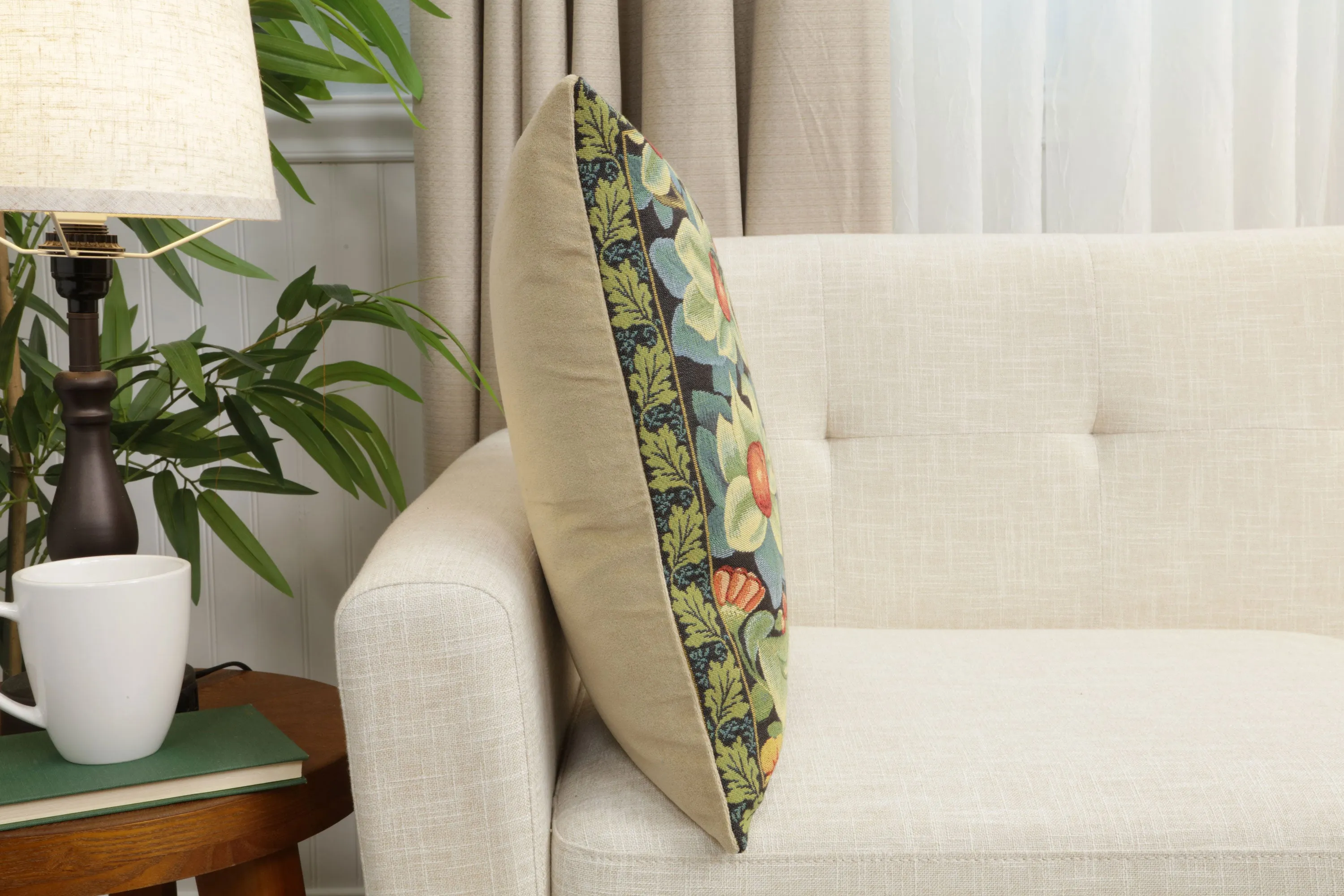 Woodpecker Left by William Morris European Cushion Cover