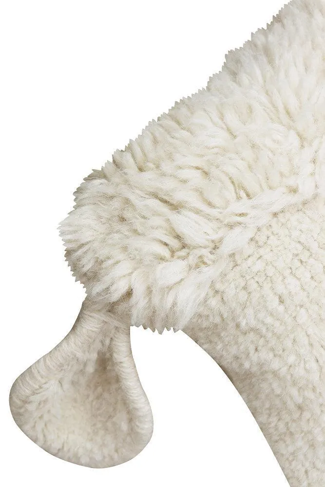 WOOL CUSHION PINK NOSE SHEEP