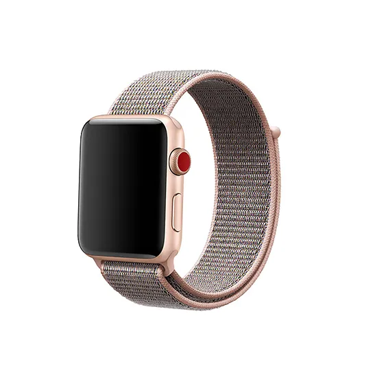 Woven Nylon Strap For Apple Watch-Reflective Black (42/44/45/49mm)