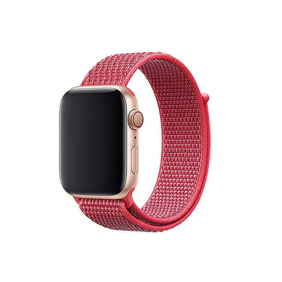 Woven Nylon Strap For Apple Watch-Reflective Black (42/44/45/49mm)